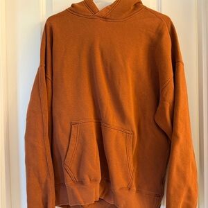 Abercrombie & Fitch Oversized Orange Hoodie
